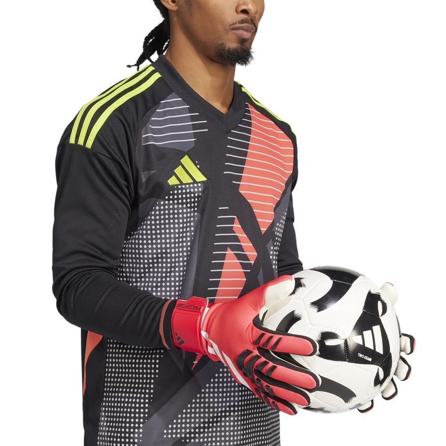 adidas Gants de Gardien Predator League Pure Victory - Lucid Red/Noir/Blanc