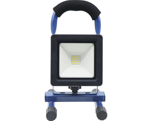 Draagbare LED-batterijspot IP65 10W 800 lm 5000 K neutraal wit zwart/blauw HxBxD 255x140x145 mm
