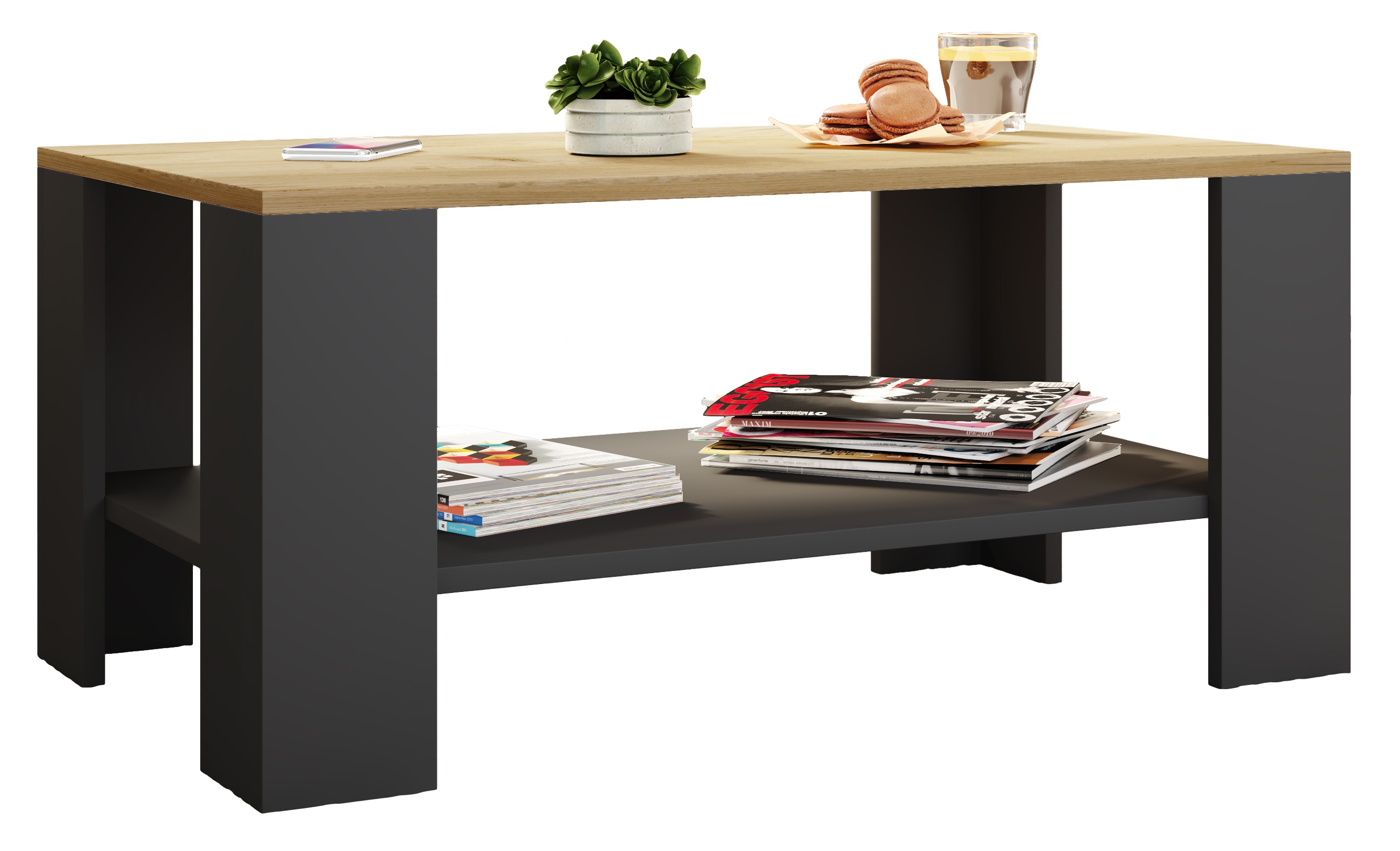 VCM Holz Beistelltisch Couchtisch Sofatisch Wohnzimmertisch Dalus