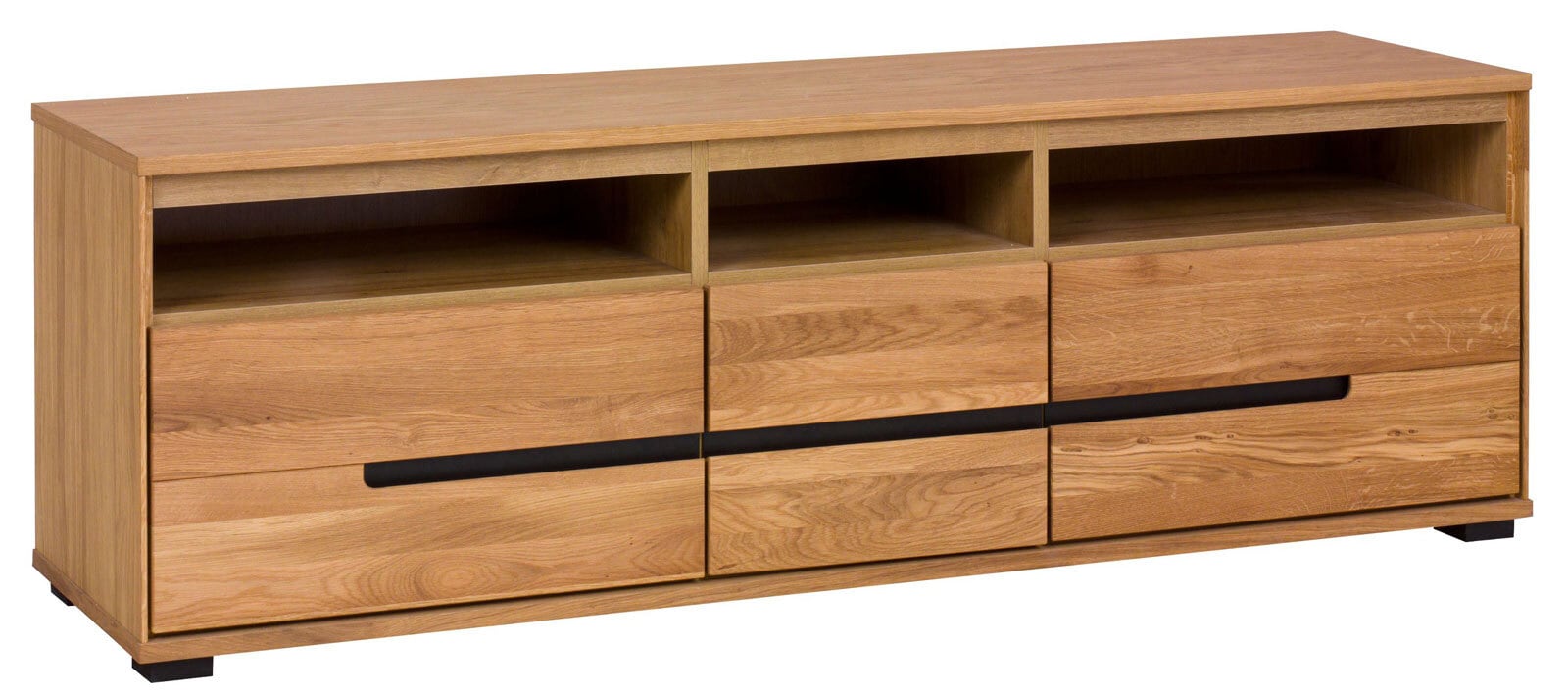 TV-Kommode LOLA 163 x 53 cm Eiche teilmassiv