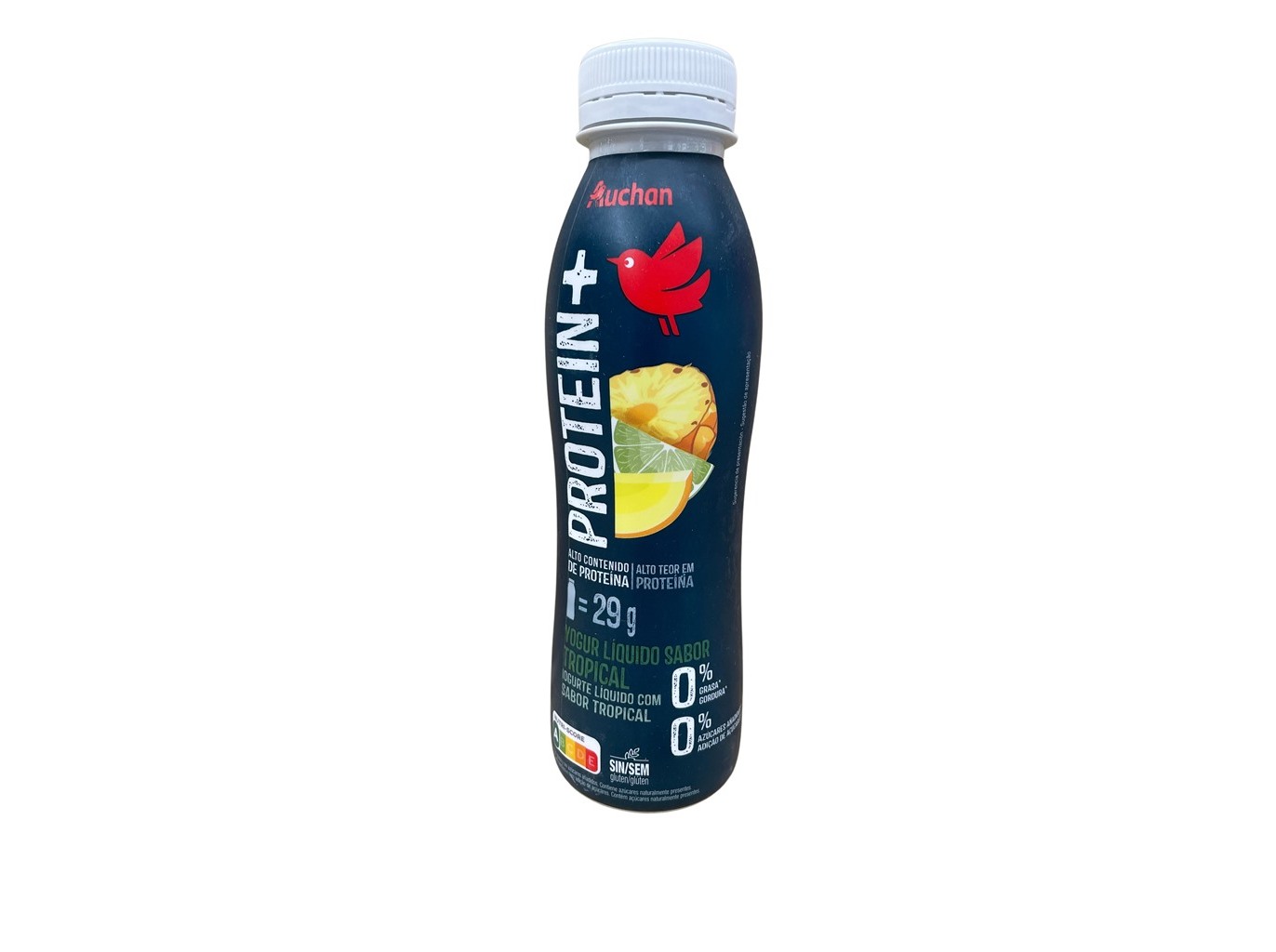 IOGURTE LÍQ PROTEÍNA MAGRO AUCHAN TROPICAL 400G
