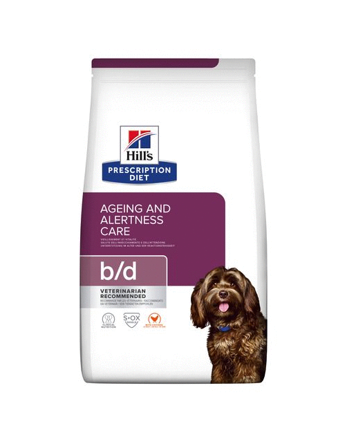 Hill's Prescription Diet B\/D Ageing And Alertness Care Zak - Hondenvoer - Kip 3 kg