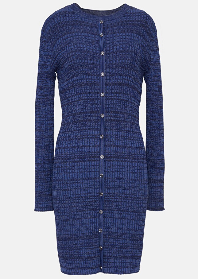 Robe Raliebleu chiné côtelée