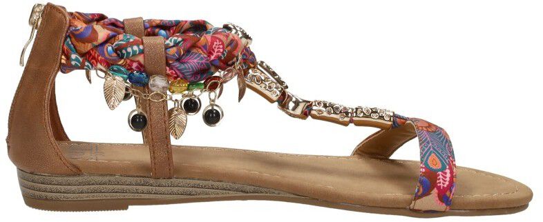 Sub55 Sandalen Plat cognac