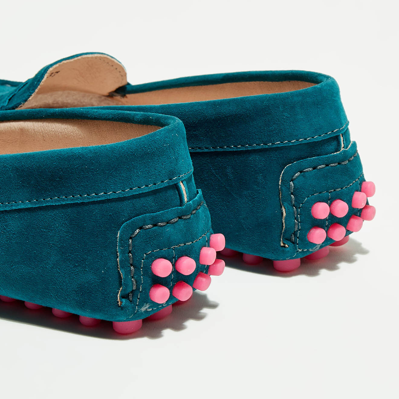 Flavio Création Mocassins en Velours de Cuir Maya marine