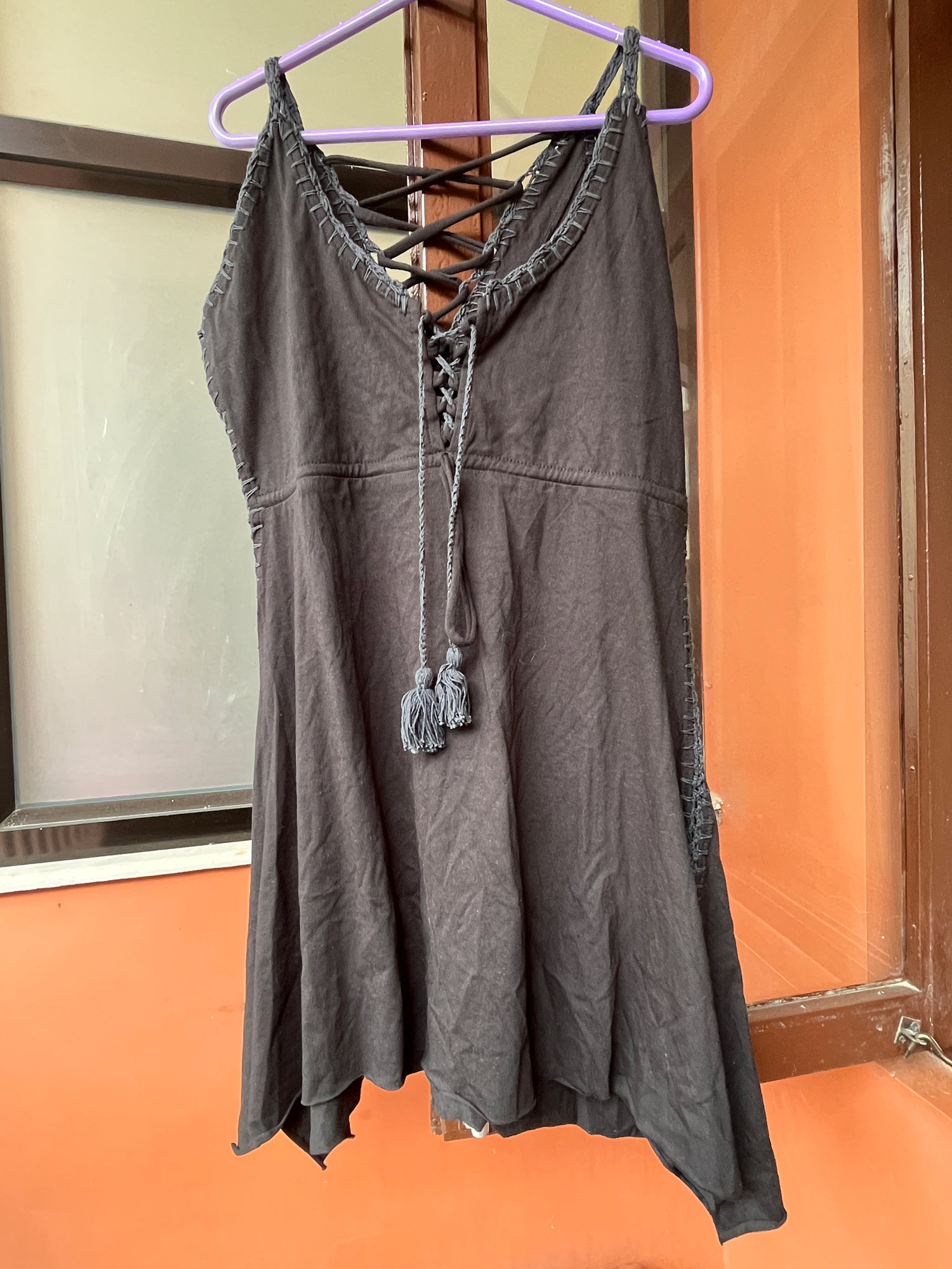 Minikleid 'Arisue' schwarz, 100% Baumwolle günstig bestellen
