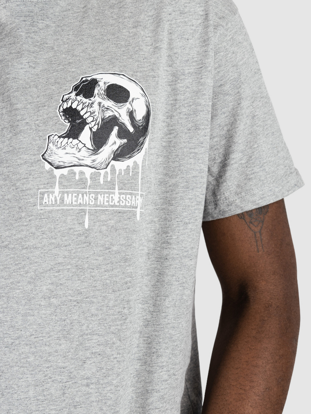 Any Means Necessary Tears Of My Enemies T-Shirt heather grey