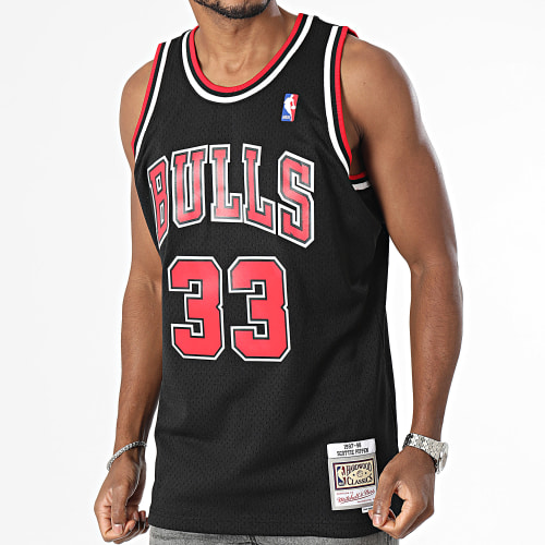 Maillot De Baseball Swingman Alternate Chicago Bulls Scottie Pippen Noir