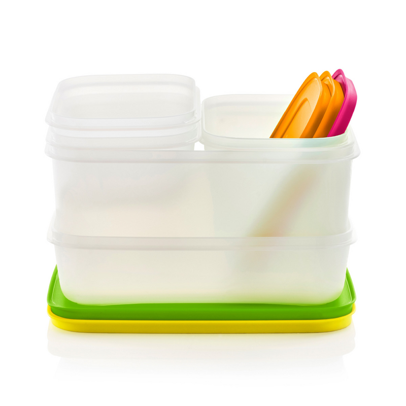 Mittleres Eiskristall-Set (5) Das Gefrierbehälter-Set für mehr Ordnung im Tiefkühlschrank