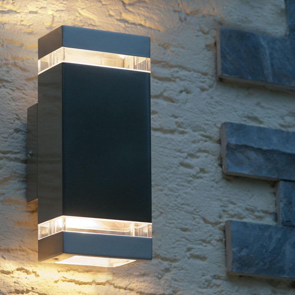 Focus wandlamp in antraciet GU10 IP44