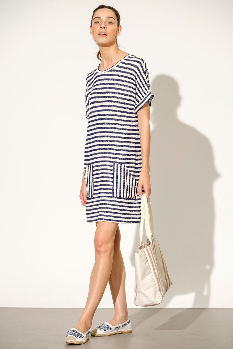 VESTIDO CURTO NÁUTICO