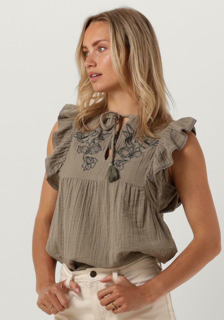 CIRCLE OF TRUST groene circle of trust blouse simone blouse