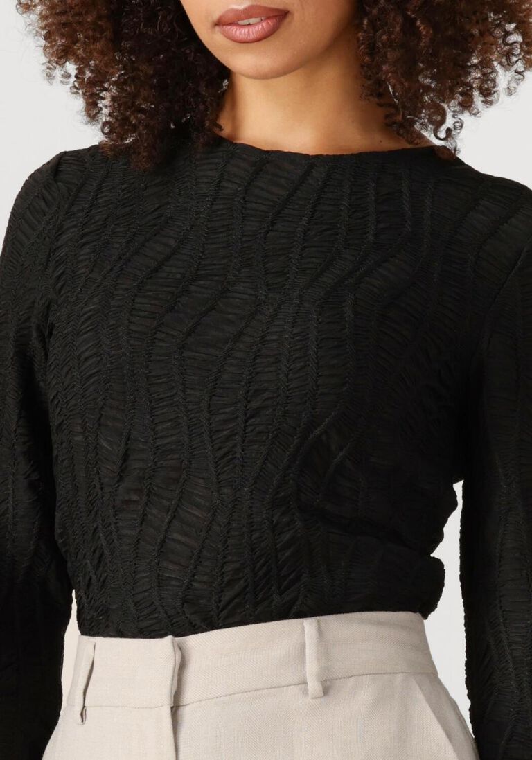 zwarte co'couture top freddie blouse