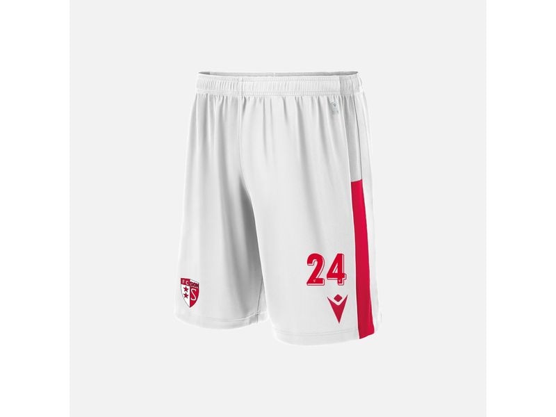 FC Sion Heimshorts Junior 25/26 132 - 146, Weiss Leichte, strapazierfähige Shorts