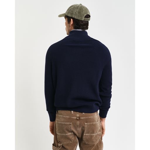 GANT Half Zip Sweater, Evening Blue, XL