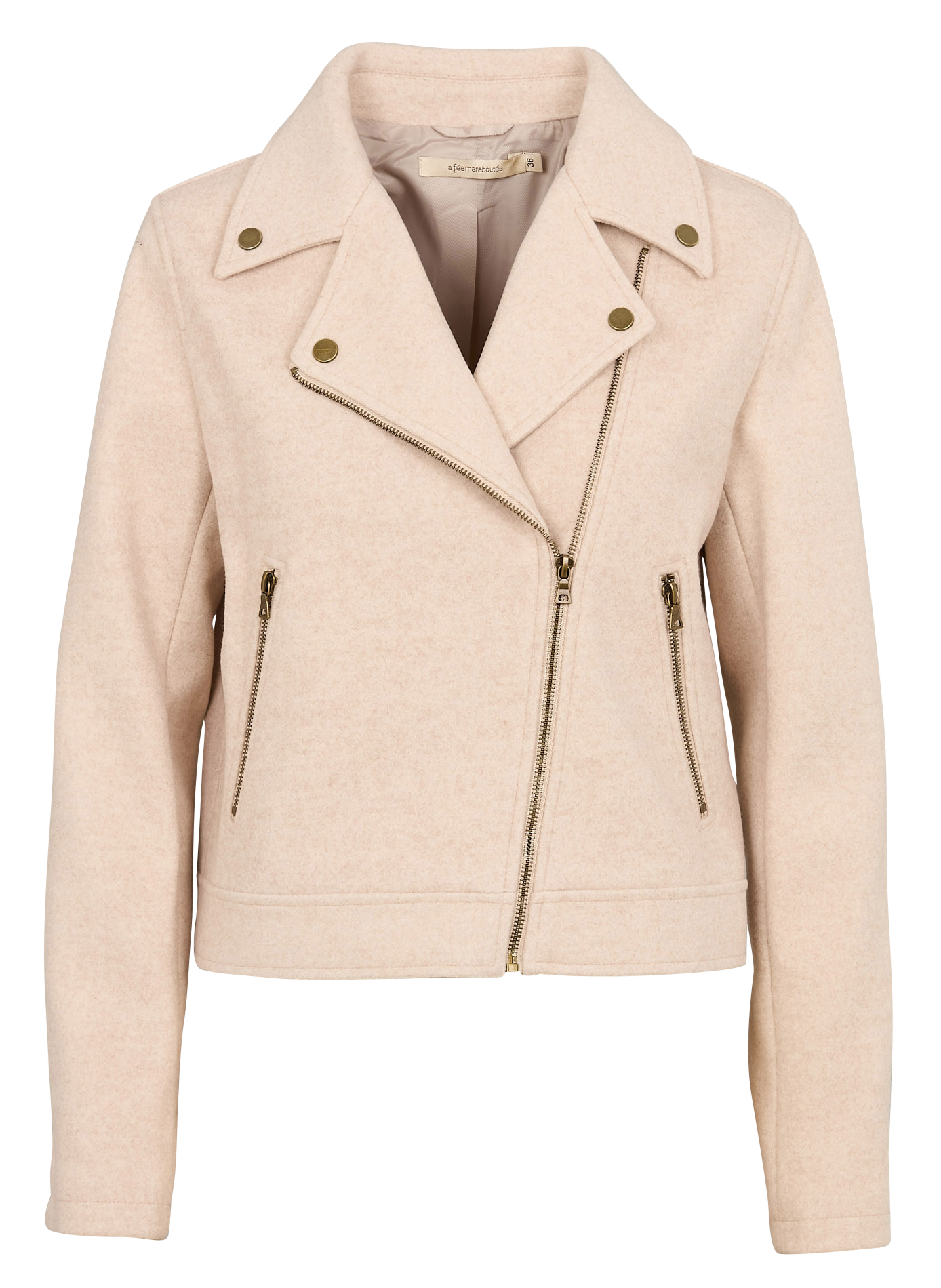 Blouson en fibres recyclées mélangées | Blanc