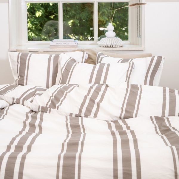 Town & Country Kinsley Dekbedovertrek - 140 x 220 cm - Taupe