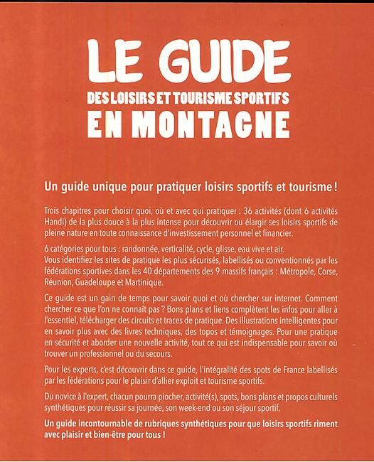 LE GUIDE DES LOISIRS ET TOURISME SPORTIFS EN MONTA
