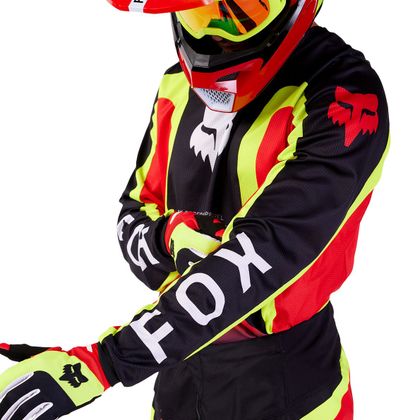 Maillot cross Fox 180 - BALLAST 2024 - Noir / Rouge