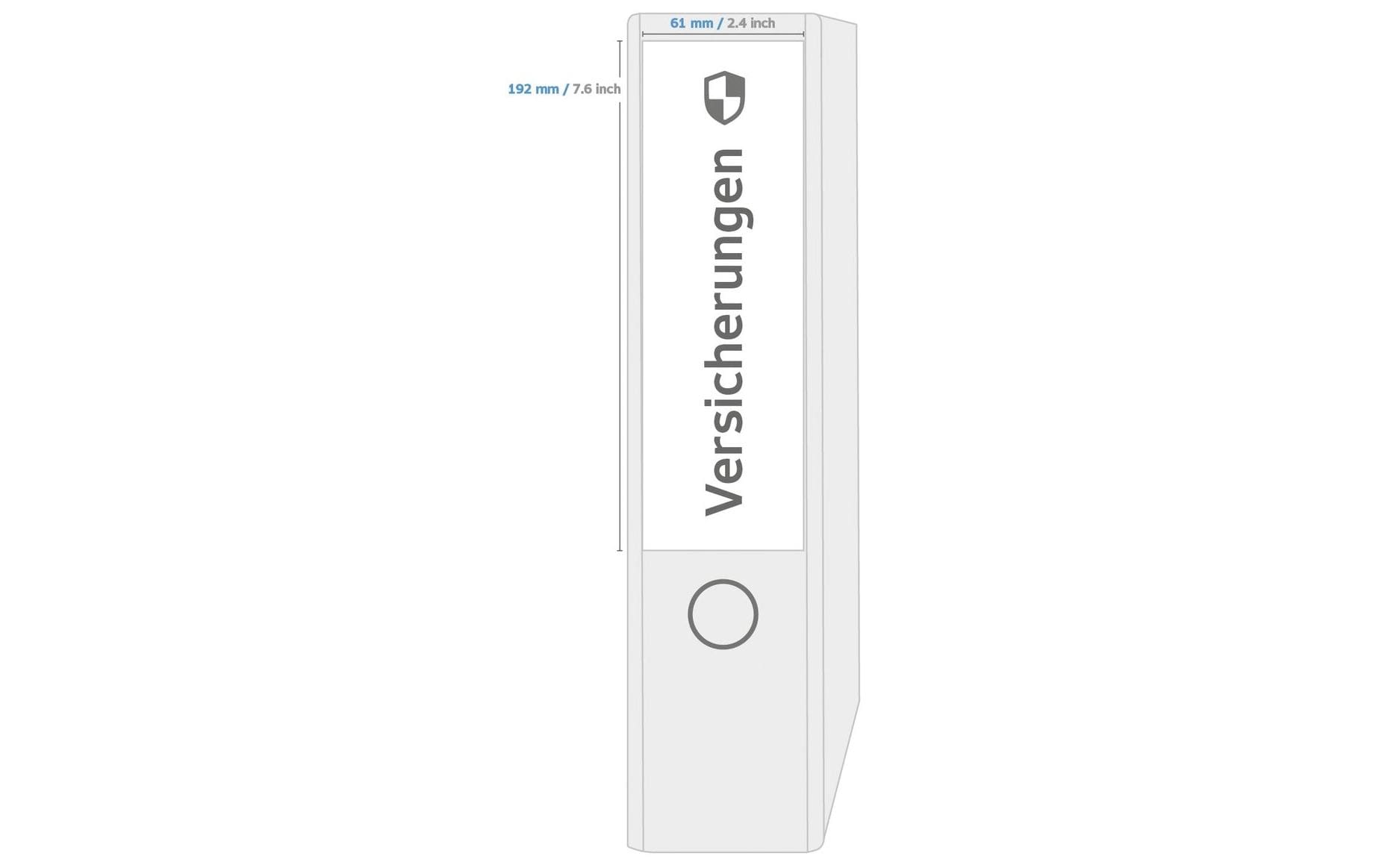 Ordneretiketten 192 x 61 mm, 20 Blatt, BraunSilphieetiketten
