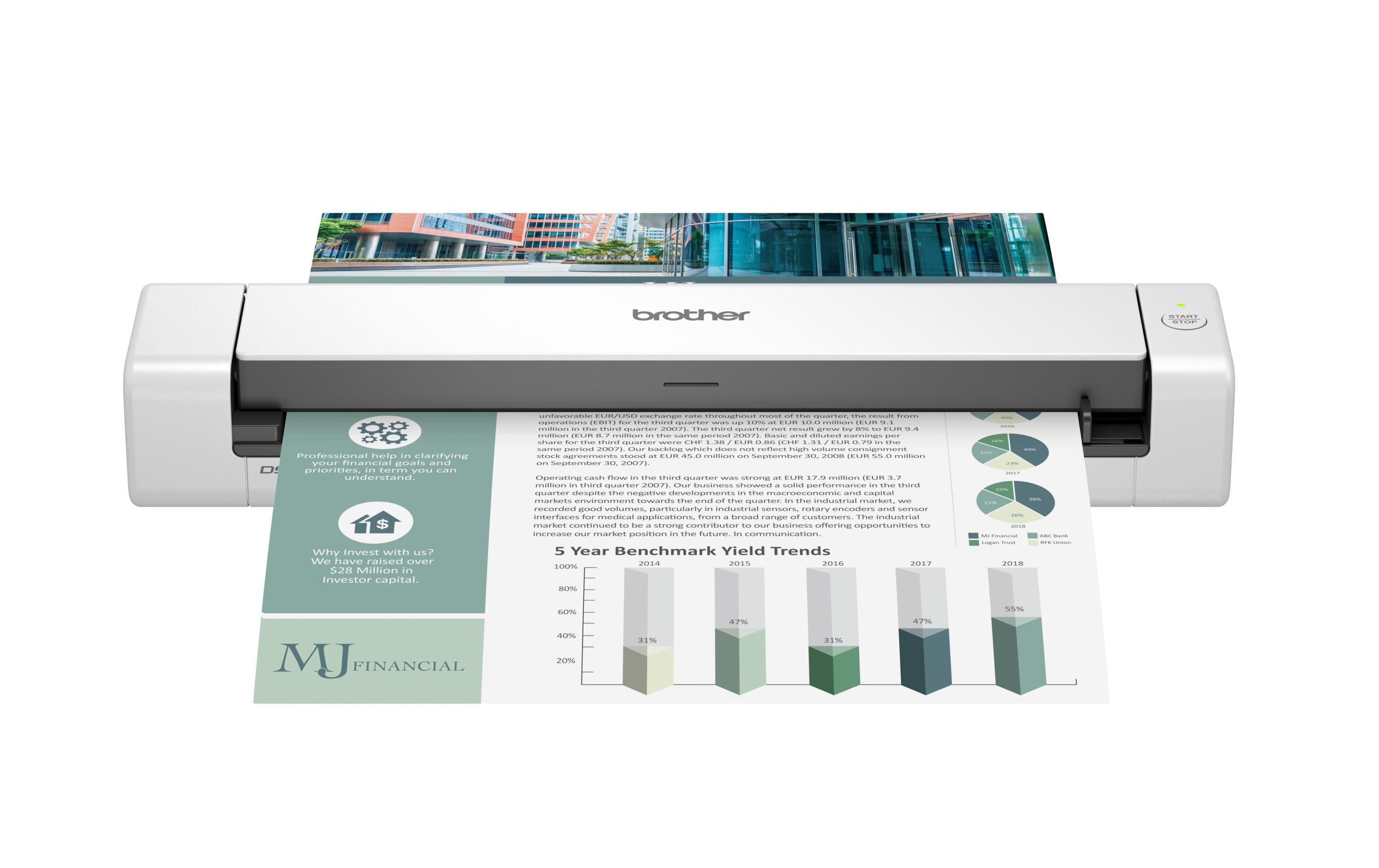 Mobiler Dokumentenscanner DS-740D<br>Mobiler Duplex-Scanner mit automatischem Dokumenteinzug
