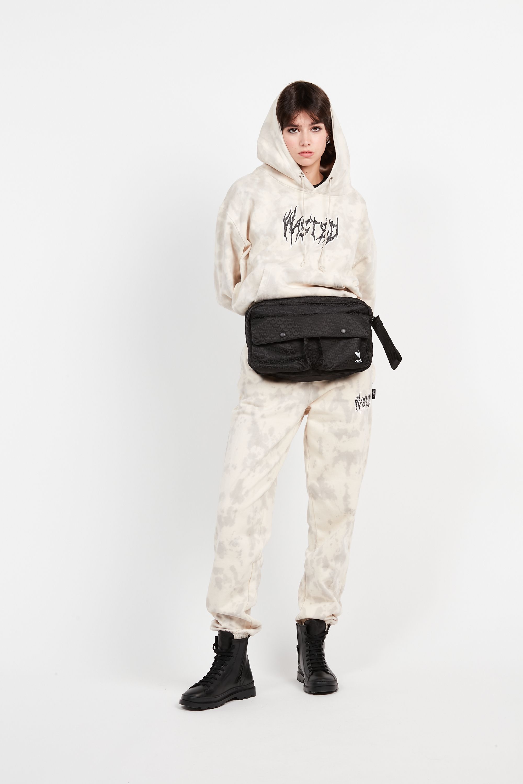 WASTED Hoodie MONSTER BLEACH Beige