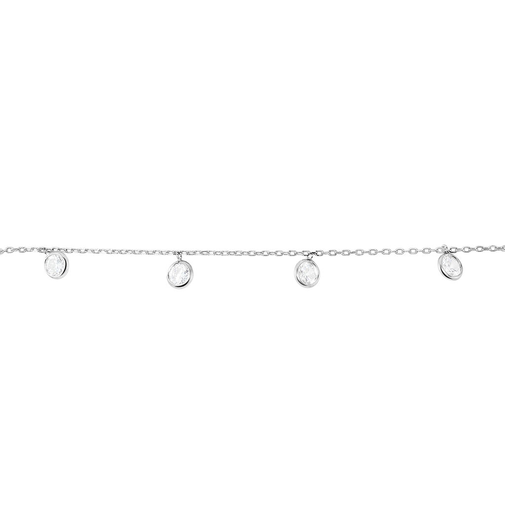 Bracelet Colly Argent Blanc Oxyde De Zirconium
