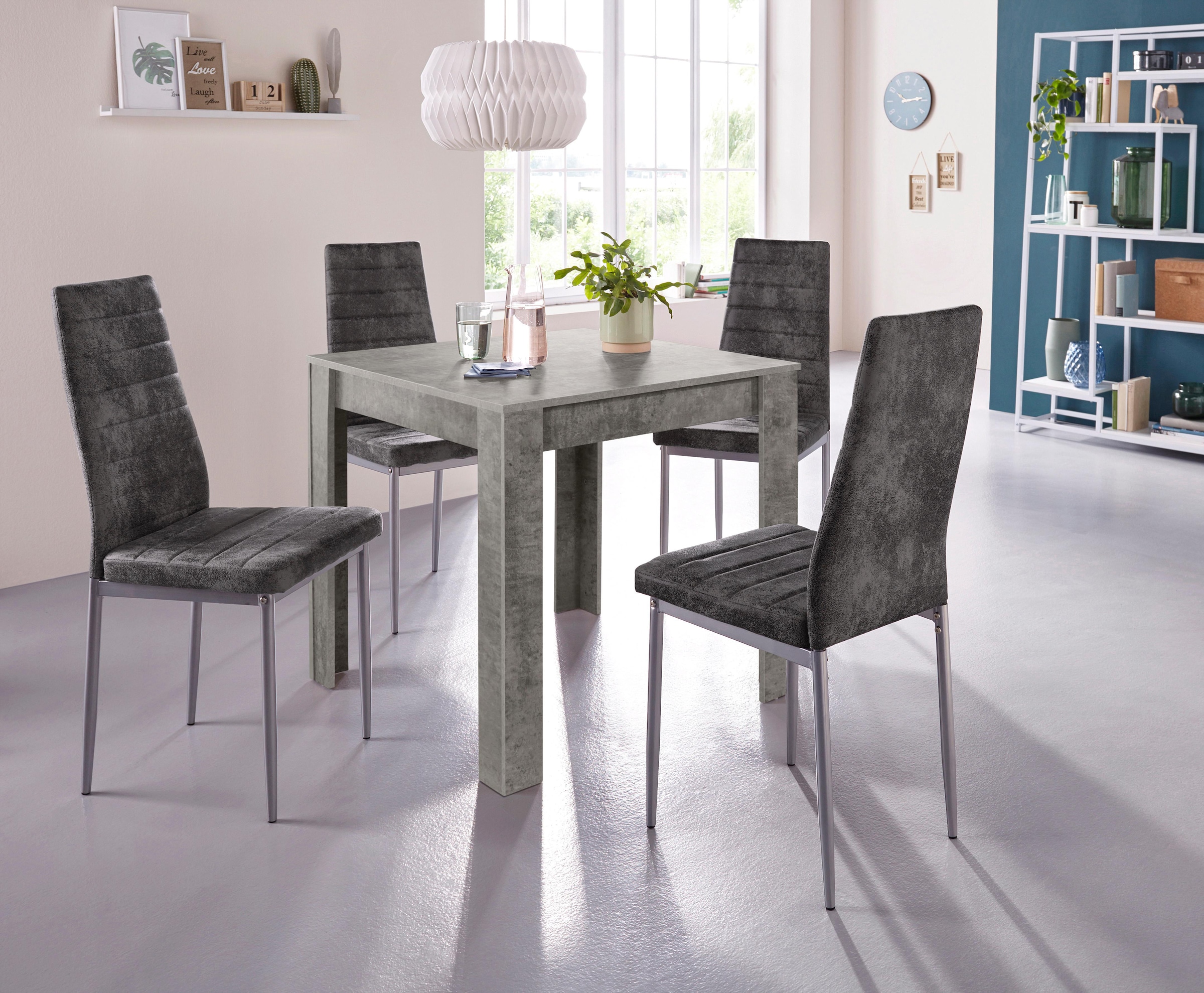 INOSIGN Essgruppe Set, 5 Stk. tlg. Tischgruppe für kleine Räume