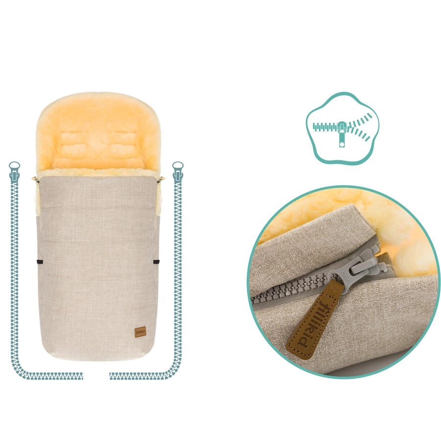 fillikid Winterfußsack Everest Bernina Sand Melange