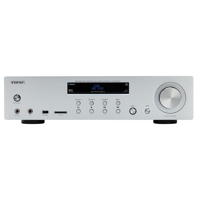 AIWA Stereo Forstærker med Bluetooth Sølv