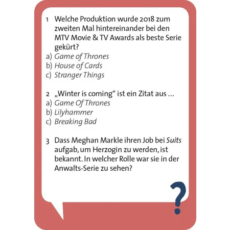 moses. Pocket Quiz Serienjunkies