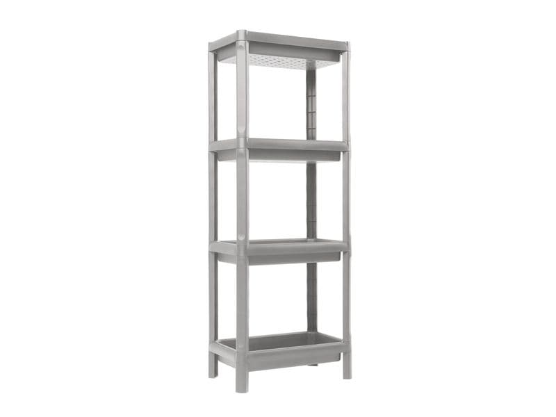 Toomax Regal Linda 38 x 100 cm Warmweiss Vielseitiges und 4-stöckiges Mehrzweckregal