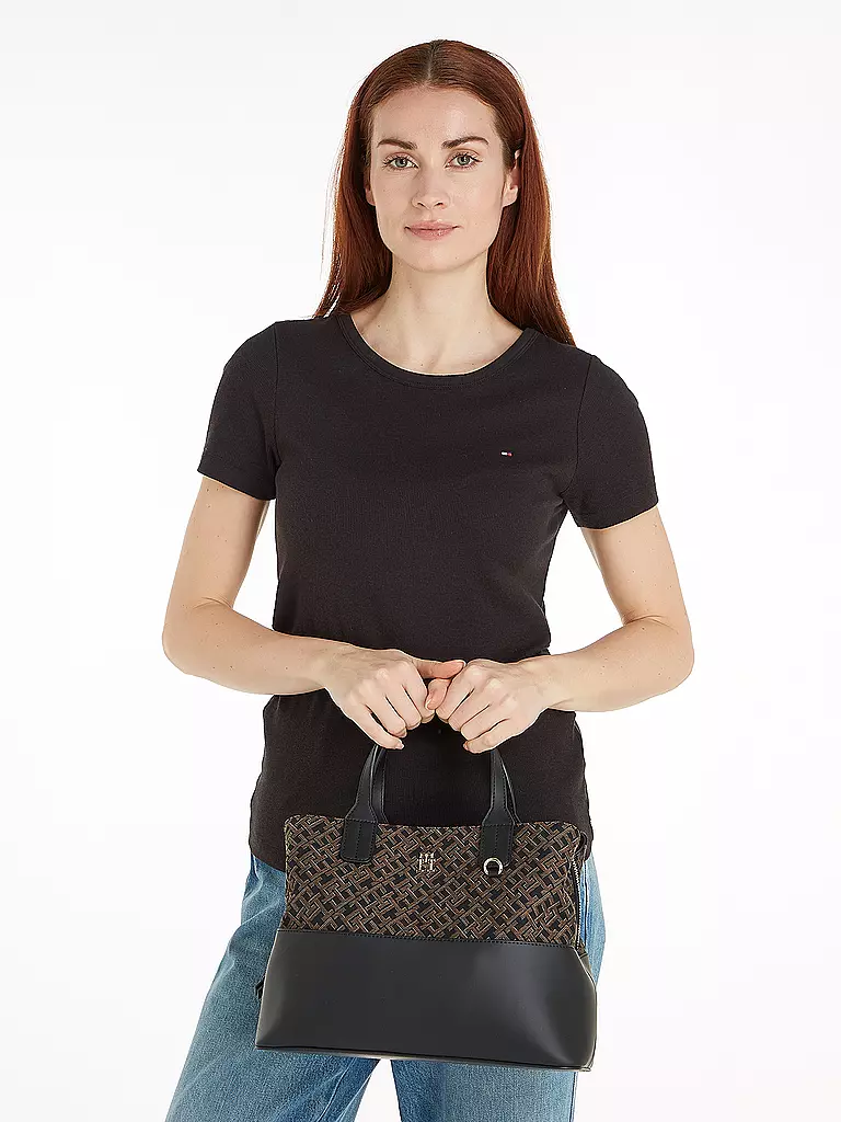 TOMMY HILFIGER Tasche - Henkeltasche  schwarz