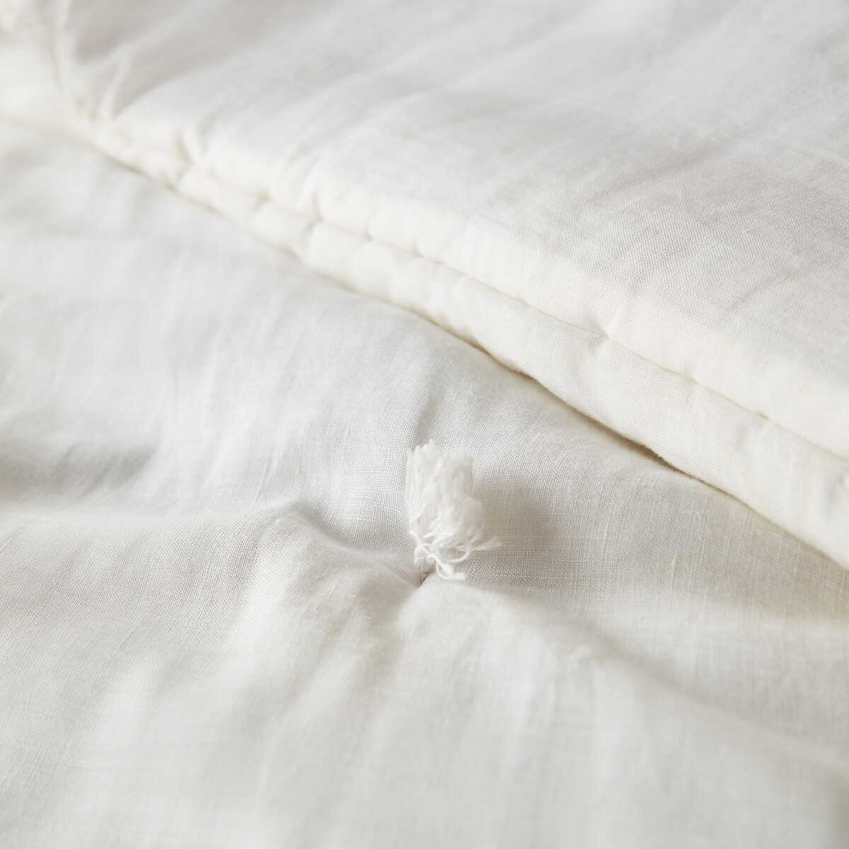 LA REDOUTE INTERIEURS<br>Edredão acolchoado em linho liso lavado, Abella
