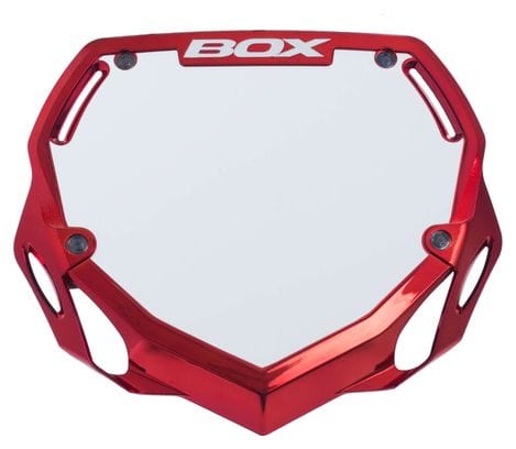 BOX Two Number Plate Rouge Chrome