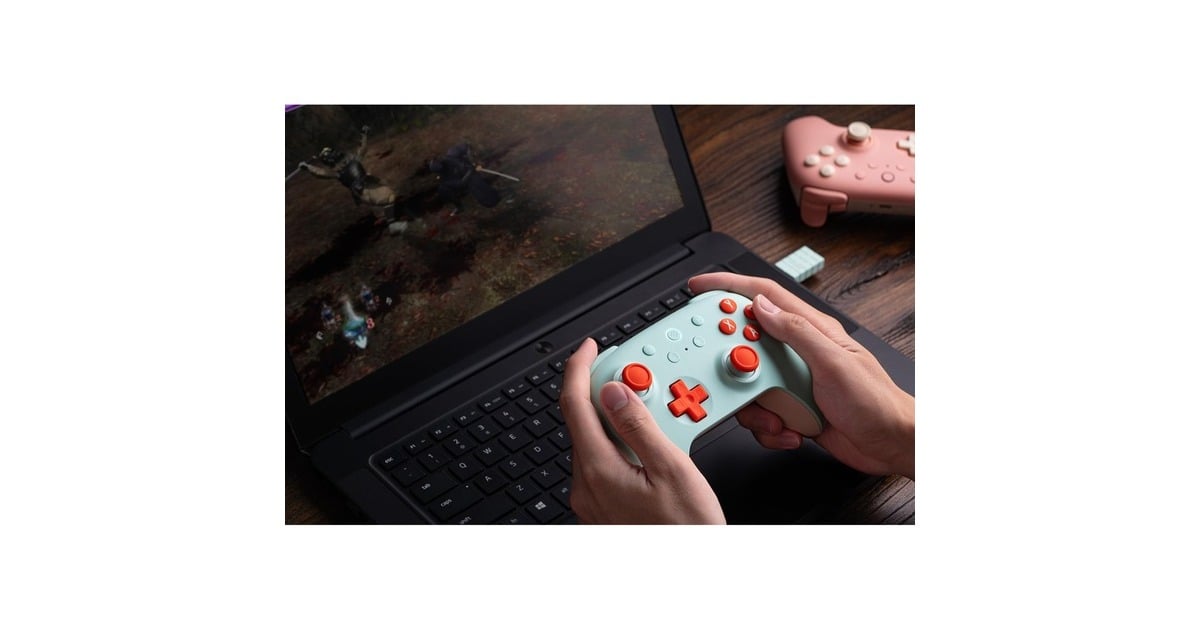 8BitDoUltimate 2C Wireless gamepad  (Mint/oranje)