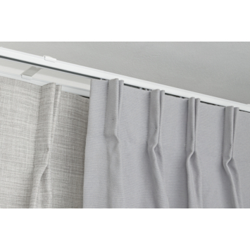 Intensions 20 cm wandsteun gordijnrail Plus wit 2 stuks