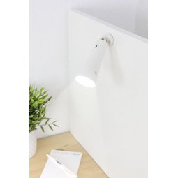 Lampe de bureau à LED sans fil 3en1, dimmable, blanc