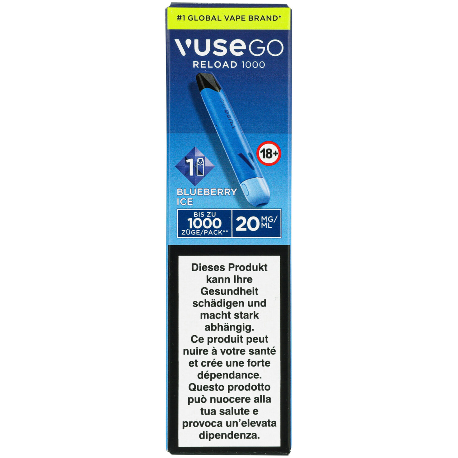Vuse GO Reload 1000 Blueberry Ice