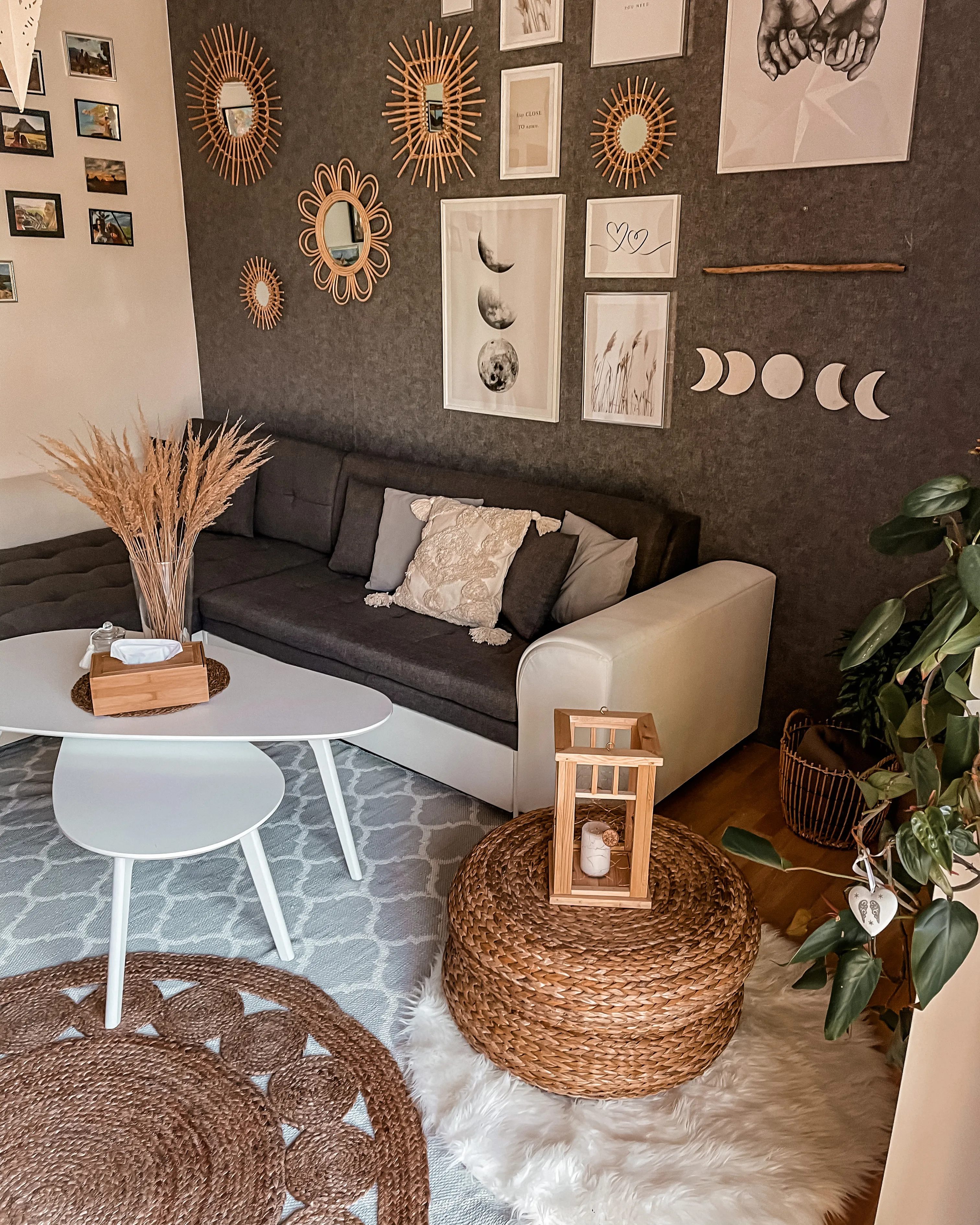 Vloerkleed AHLAT Beige ø 120 cm Jute