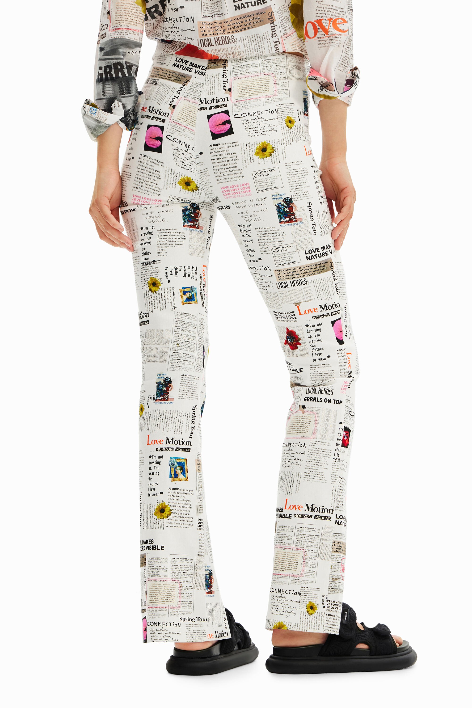 Pantalon ouvertures journal
