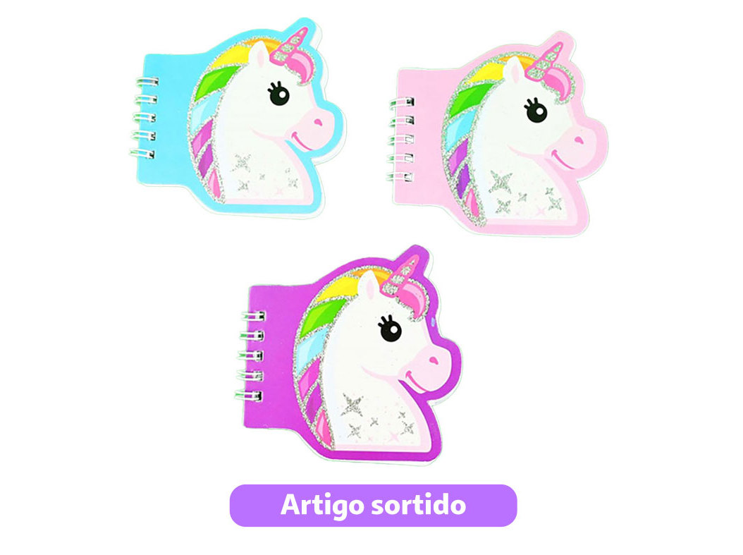 BLOCO DE NOTAS DO ART UNICÓRNIO MODELOS SORTIDOS
