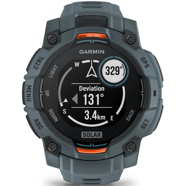 Montre cardio GPS GARMIN INSTINCT 3 45 MM SOLAR TWILIG HT BEZEL W/TWILIGHT BAND