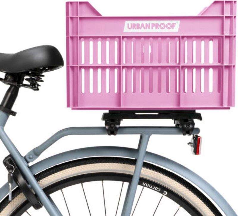 Urban Proof - Click - Fietskrat - Bright Pink - Gerecycled Kunststof - 30 Liter