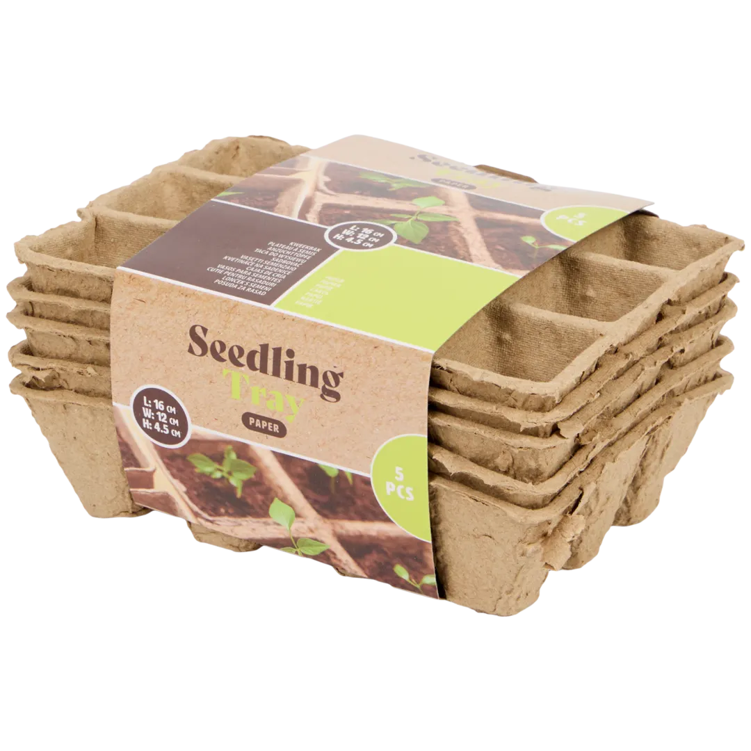 Kweektrays met vakken 16 x 12 x 4,5 cm | 5 stuks