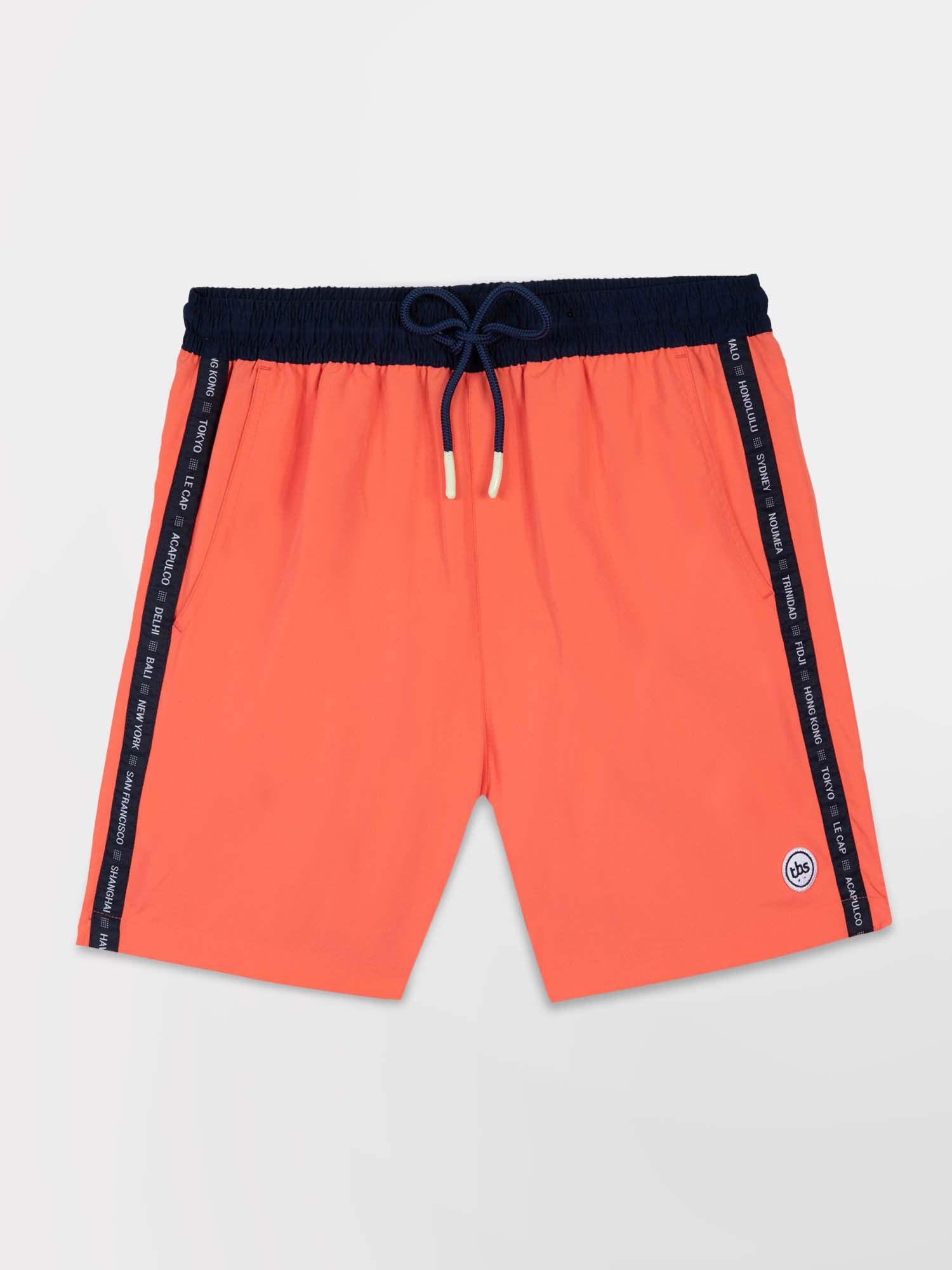 Short De Bain Homme Fabriqué en France Corail