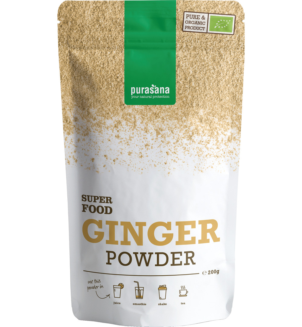 Purasana Gember Poeder – Vegan Bio (200 gr)