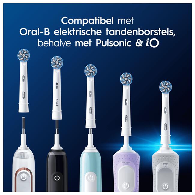 Oral-B Sensitive Clean Opzetborstels Wit 2 Stuks