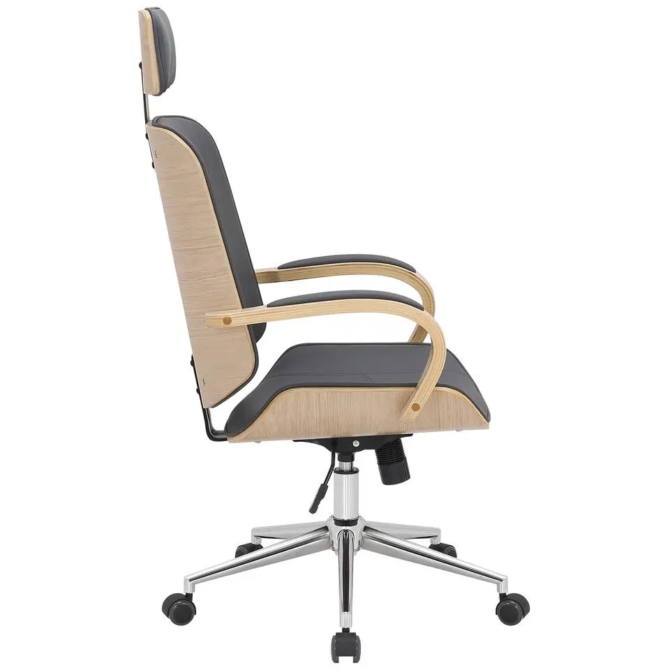 CLP Bureaustoel Dayton chroom Frame - Kunstleer - natura/grijs