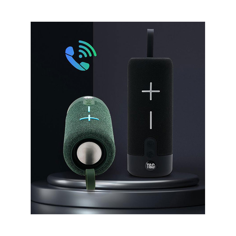 (1200mAh) 360° Bluetooth 5.0 Lautsprecher Spritzwasserfest (IPX5) UKW Radio / Aux In / USB A / Micro SD Kartenslot   Handschlaufe - Blau